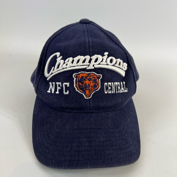 Vintage 2001 Chicago Bears Champions Hat Logo Athletic Snap back - Picture 4 of 10